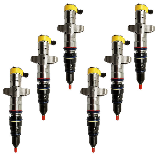 6PCS Fuel Injector 387-9437 10R-4844 Applicable to CAT C9 Engine 330D 340D 336D Excavator