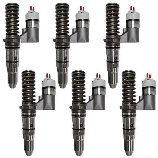 6PCS Fuel Injector 250-1306 10R-1288 Applicable to Caterpillar CAT 3508B 3512B 3516B Engine