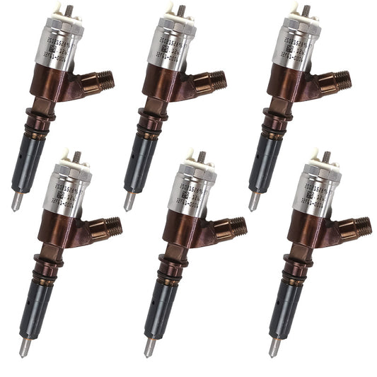 6PCS Fuel Injector 326-4700 10R-7675 32F61-00062 Applicable to Cat C6.4 Engine