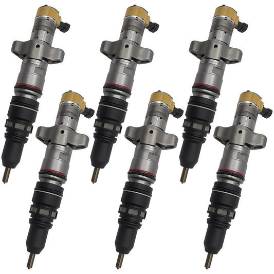 6PCS Fuel Injector 222-5961 Applicable to CAT C7 Engine 326D 329D Excavator