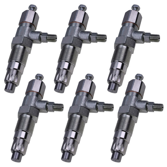 6PCS Z-5-15300-039-1 5153000391 Fuel Injector Applicable to  Isuzu C240 Engine Applicable to  Isuzu TCM Forklift