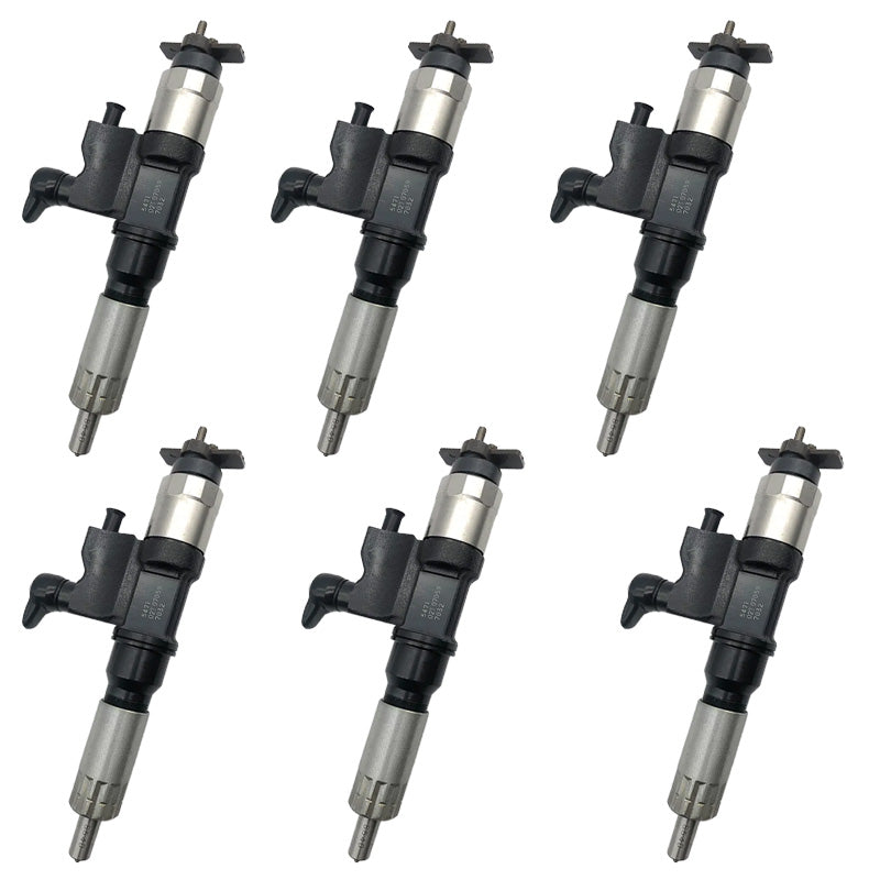 6PCS Fuel Injector 8-97329703-1 095000-5471 Applicable to Isuzu 4HK1 6HK1