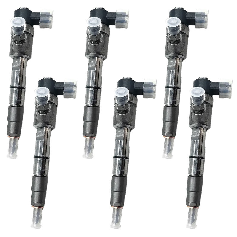 6PCS Fuel Injector 0445110694 Applicable to Isuzu 4HK1 Engine