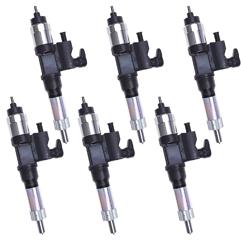 6PCS Fuel Injector 095000-5473  Applicable to Isuzu 4HK1 6HK1 Engine