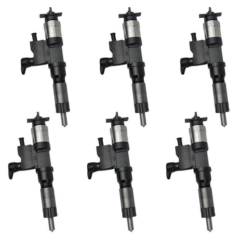 6PCS Fuel Injector 095000-5344 Applicable to Isuzu 4HK1 6HK1 Engine