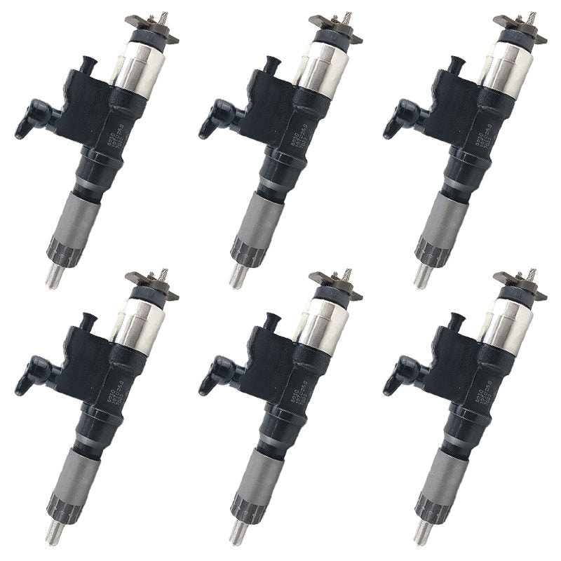 6PCS Fuel Injector 095000-8930 8-98160061-3 Applicable to Isuzu 4HK1 6HK1 Engine