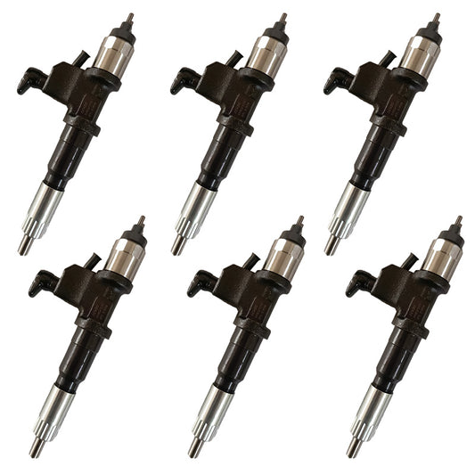 6PCS Fuel Injector 095000-8980 8-98167556-2 Applicable to Isuzu 6WG1 6WF1 Engine