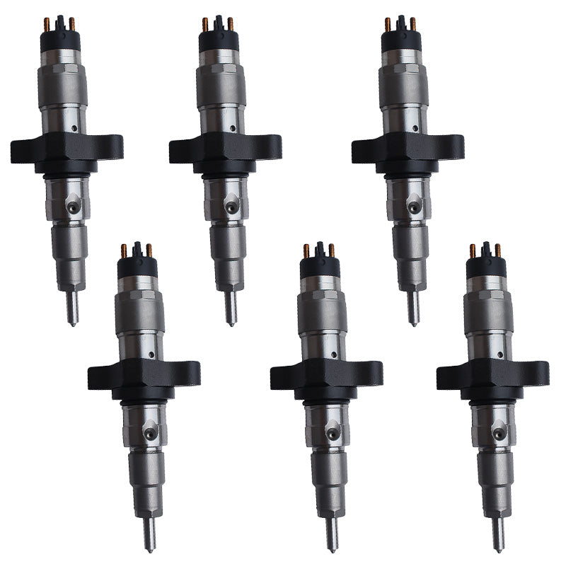 6PCS Fuel Injector 0986435503 0445120255 0445120018 Applicable to Cummins 5.9L Engine