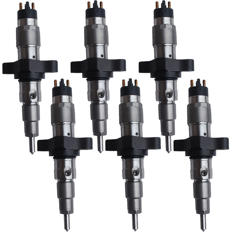 6PCS Fuel Injectors 0445120238 Applicable to Cummins 5.9L Diesel Engine